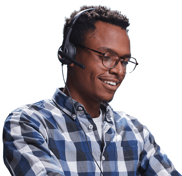 Man providing support